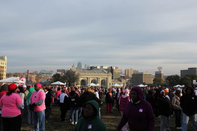 Liberty Memorial at Making Stride Against Breast Cancer Walk