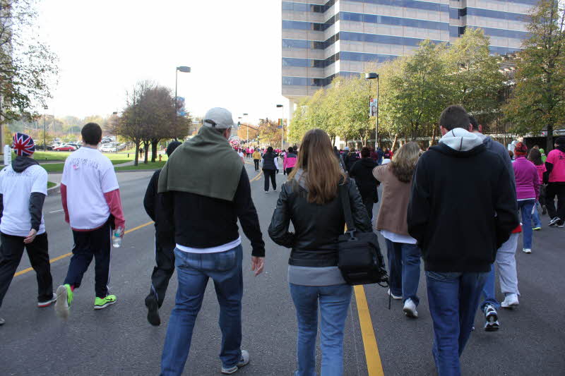 AccessDirect employees participating in Making Strides Against Breast Cancer Walk