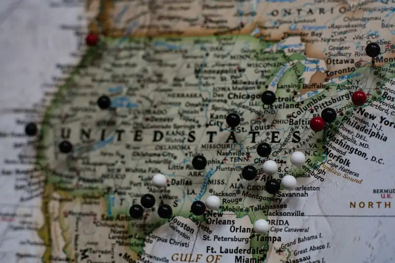 pins in cities on united states map